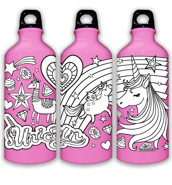 Unicorn Colour-in Bottle