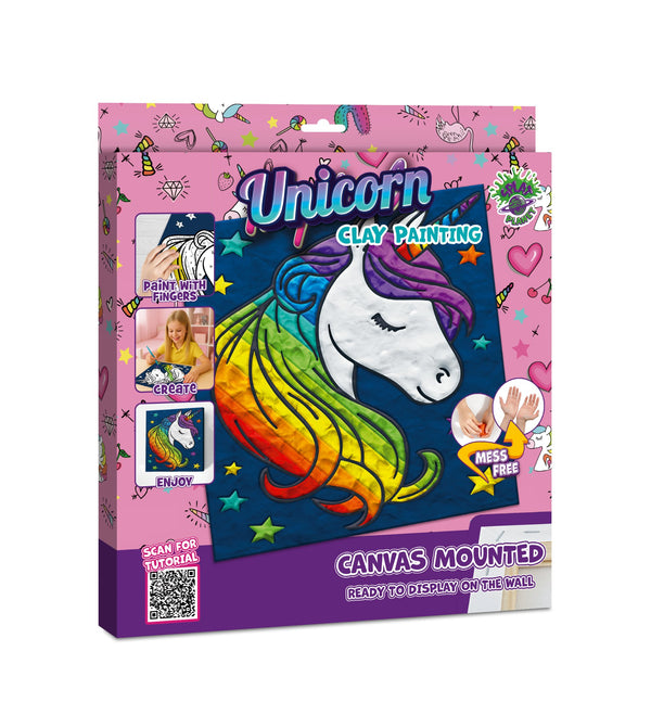 Unicorn Clay Painting 30x30cm