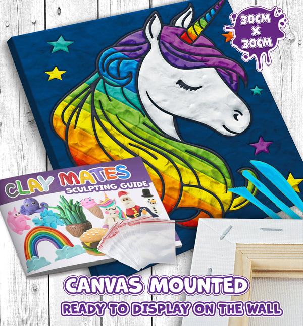 Unicorn Clay Painting 30x30cm