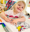 kids, children, chlidrens, colour in t-shirt, eatsleepdoodle, eat sleep doodle, grafix,  splat planet, color in t-shirt, color in t shirt, Unicorn, Unique unicorn, Unicorn t shirt, rainbow, rainbow colouring, Unicorn colouring, Unicorn coloring, personalise, Magic, kids gift, unique present, magic t-shirt, magic t-shirt