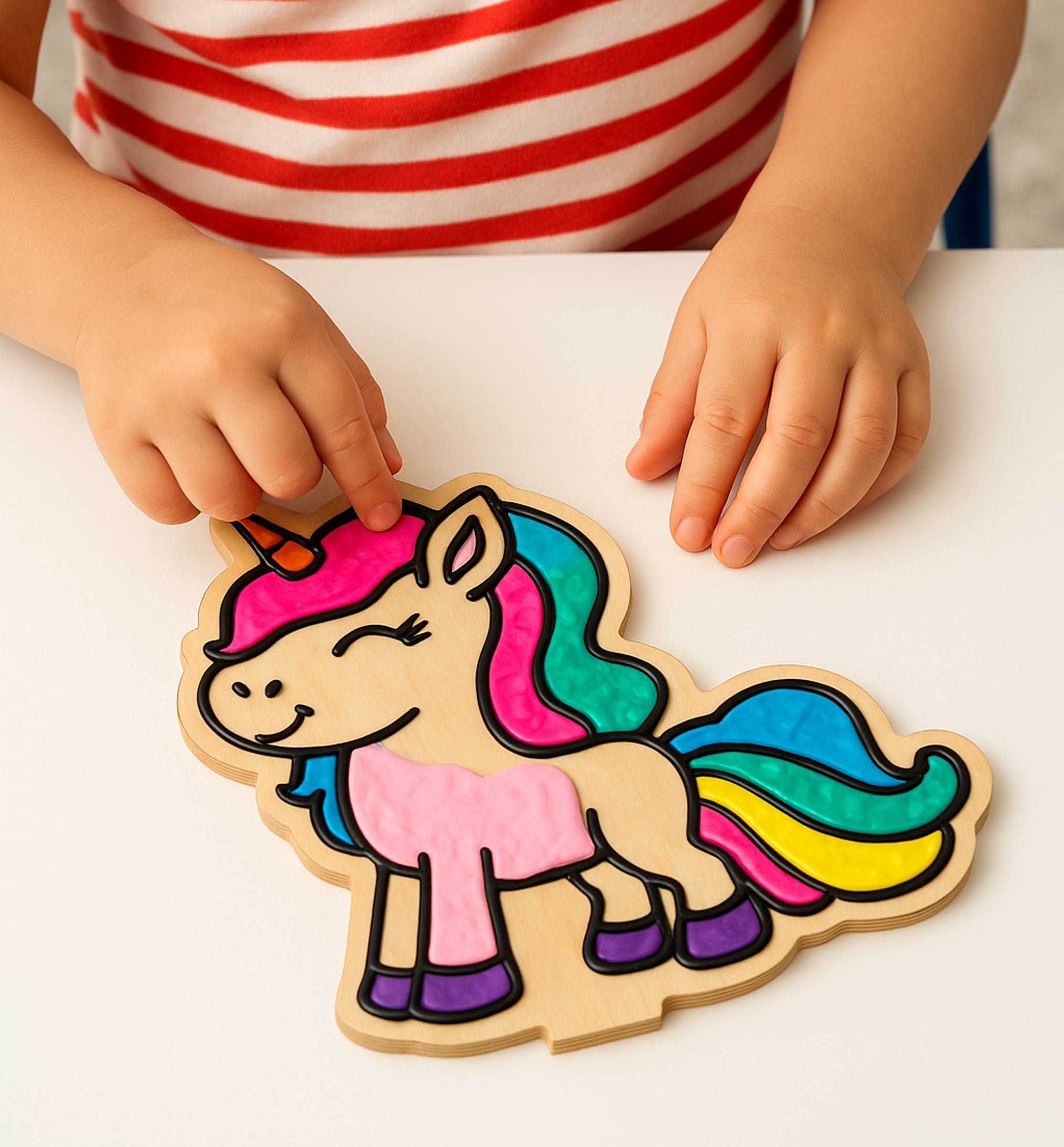 Unicorn clay colouring kit, Unicorn themed clay art set, Unicorn clay craft for kids, DIY unicorn modelling kit, 3D unicorn clay project, Sensory unicorn clay kit, Creative unicorn craft activity, Non-toxic clay craft set, Fantasy clay art kit, Kids unicorn craft