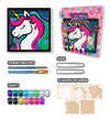 Unicorn wooden art kit, Unicorn craft kit for kids, Fantasy layered wood art, DIY Unicorn painting set, Magical Unicorn décor, Kids Unicorn craft activity, Unicorn themed wooden art, Creative Unicorn project, Unicorn wall art craft.