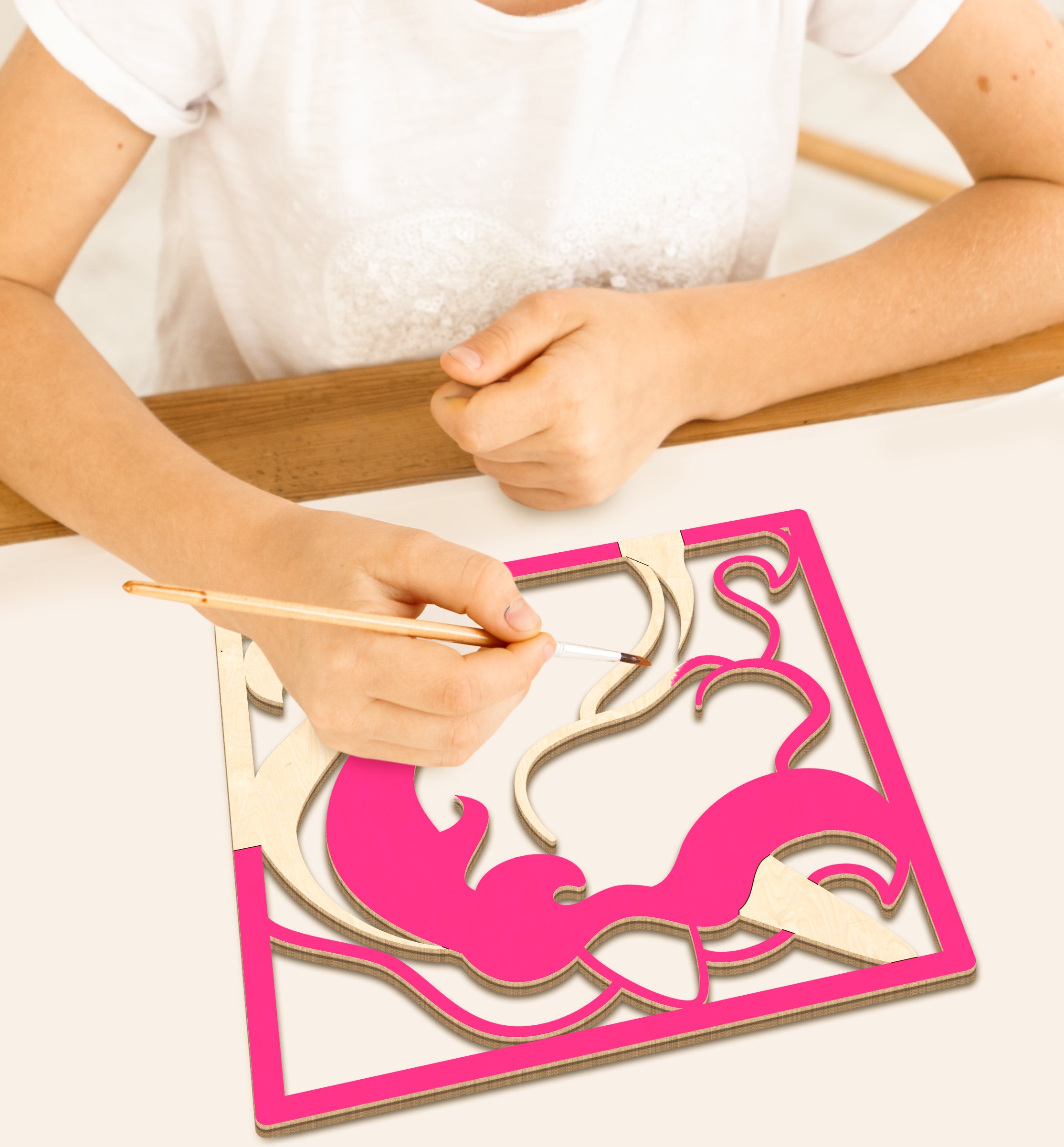 Unicorn wooden art kit, Unicorn craft kit for kids, Fantasy layered wood art, DIY Unicorn painting set, Magical Unicorn décor, Kids Unicorn craft activity, Unicorn themed wooden art, Creative Unicorn project, Unicorn wall art craft.