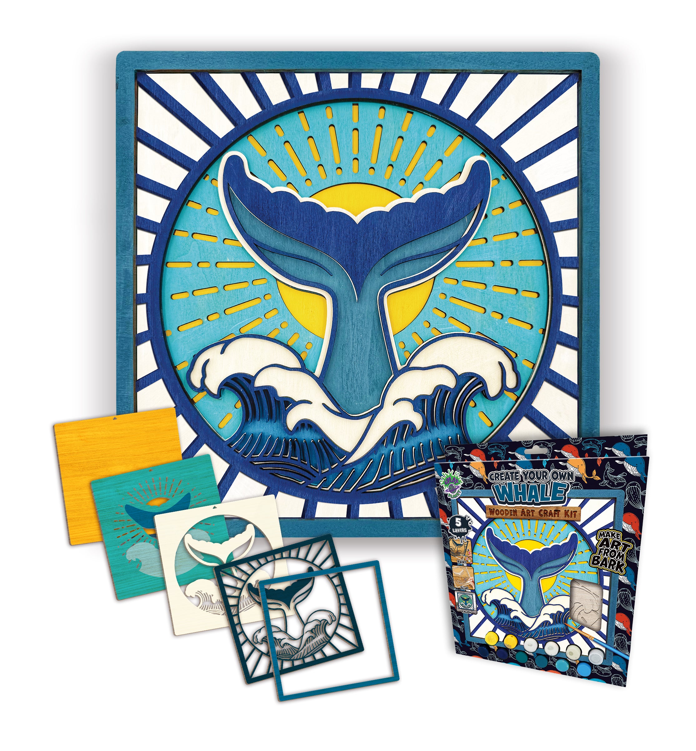 Whale wooden art kit, Whale craft kit for kids, Whale layered wood art, Whale painting kit, DIY Whale craft, Whale wall art, Ocean animal wooden art, Whale gift for children, Whale arts and crafts, Creative Whale project, Wooden Whale painting set, Whale home décor craft, Kids Whale activity kit, Whale plywood art, Ocean themed craft kit.