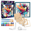 Hummingbird wooden art Craft kit, Hummingbird craft kit for kids, Bird wooden painting set, DIY Hummingbird craft, Layered bird wooden art, Hummingbird wall décor, Nature themed craft kit, Hummingbird gift set, Kids bird craft activity, Colourful bird wooden art, Creative Hummingbird project.