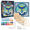 Whale wooden art craft kit, Whale craft kit for kids, Whale layered wood art, Whale painting kit, DIY Whale craft, Whale wall art, Ocean animal wooden art, Whale gift for children, Whale arts and crafts, Creative Whale project, Wooden Whale painting set, Whale home décor craft, Kids Whale activity kit, Whale plywood art, Ocean themed craft kit.