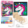 Unicorn wooden art Craft kit, Unicorn craft kit for kids, Fantasy layered wood art, DIY Unicorn painting set, Magical Unicorn décor, Kids Unicorn craft activity, Unicorn themed wooden art, Creative Unicorn project, Unicorn wall art craft.