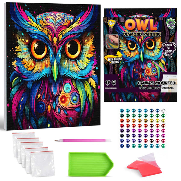 Owl diamond painting, Owl diamond art, Owl diamond painting for kids, Owl diamond art kits, Owl crystal art set, 5D diamond painting kits, 5D diamond art, Owl gifts, Owl gifts for girls, Owl gifts for women, framed diamond art kits, framed diamond painting, diamond painting for beginners, framed crystal art, Owl gift for Owl lovers, Owl arts and crafts, Owl Diamond set, 