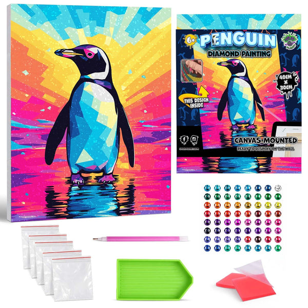 Penguin diamond painting, Penguin diamond art, Penguin diamond painting for kids, Penguin diamond art kits, Penguin crystal art, Penguin crystal art set, 5D diamond painting kits, 5D diamond art, Penguin gifts, Penguin gifts for girls, Penguin gifts for women, framed diamond art kits, framed diamond painting, diamond painting for beginners, framed crystal art, Penguin gift for Penguin lovers, Penguin arts and crafts, Penguin canvas wall art, Penguin art kit,