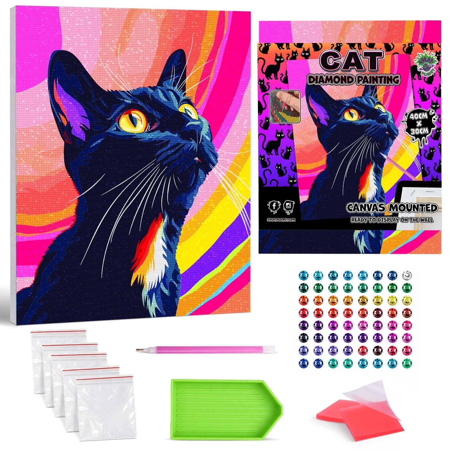 Cat diamond painting, Cat diamond art, Cat diamond painting for kids, Cat diamond art kits, Cat crystal art, Cat crystal art set, 5D diamond painting kits, 5D diamond art, Cat gifts, Cat gifts for girls, framed diamond art kits, framed diamond painting, diamond painting for beginners, framed crystal art, Cat toy, Cat arts and crafts, Cat canvas wall art, Cat art kit,