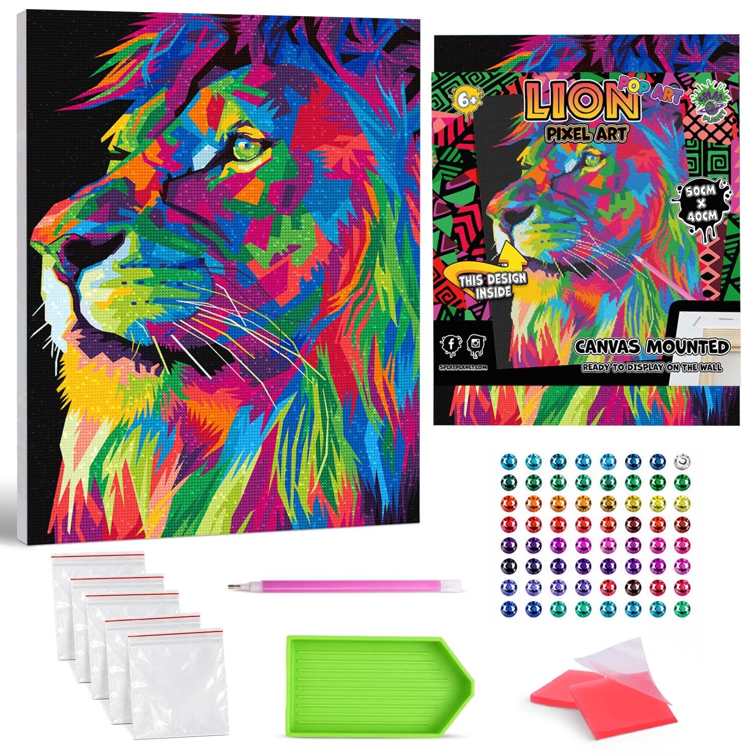 Lion diamond painting, Lion diamond art, Lion diamond painting for kids, Lion diamond art kits, Lion crystal art, Lion crystal art set, 5D diamond painting kits, 5D diamond art, Lion gifts, Lion gifts for girls, framed diamond art kits, framed diamond painting, diamond painting for beginners, framed crystal art,Lion toy, Lion arts and crafts, Lion canvas wall art, Lion art kit,