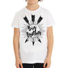 Hipster kids T-shirt, Big Brother Unique baby gift, White Kids children T-shirt