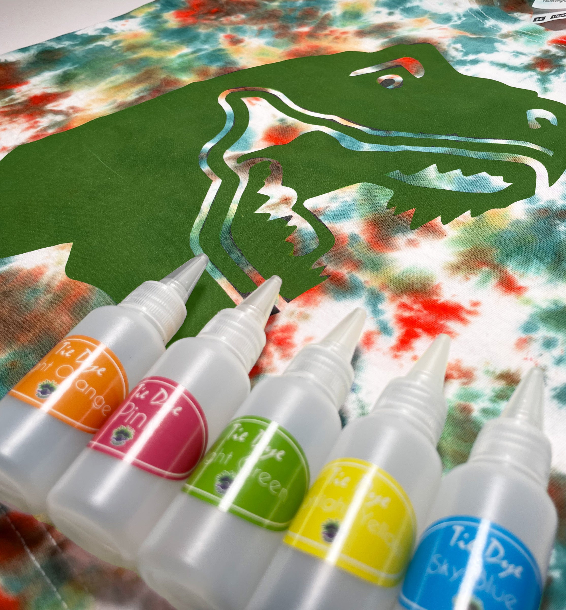 Tie Dye Kit, Vibrant Tie Dye T Shirt, magic Tie Dye kit, Dinosaur T shirt, kids tie dye kit, kids tie dye t-shirt, Dinosaur t-shirt for Boys, create your own t-shirt, Dinosaur gifts for Boys, Dinosaur T-shirt