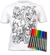 kids, children, chlidrens, eatsleepdoodle, eat sleep doodle, grafix, colour in t-shirt, colour in tshirt, color in t-shirt, color in t shirt, Dinosaurs, Dino, Dinosaur, Dinosaur colouring, Trex, Tyrannosaurus, Triceratops, Velociraptor, Stegosaurus, colour in, wash out, colour in again, magic colouring, fabric pens, splat planet, colouring, colour in, washable pens, magic, toddlers, Kids, magic,  colouring, fabric pens, boys, girls, gift, christmas present, unique easter present,