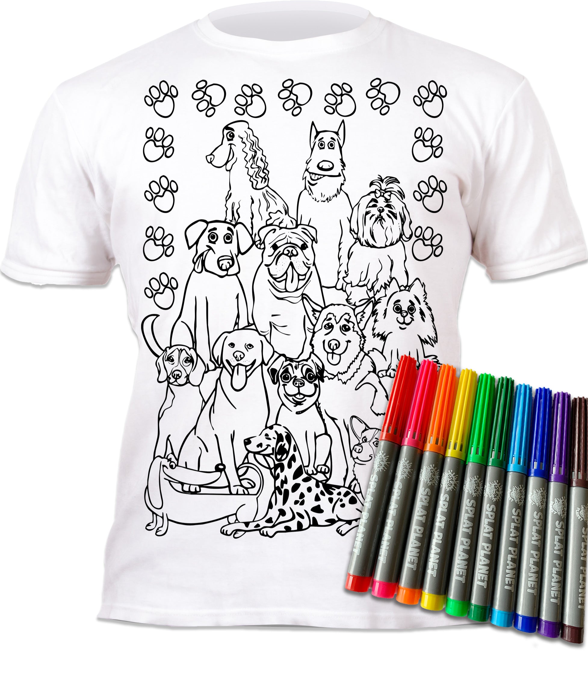 kids, children, chlidrens, eatsleepdoodle, eat sleep doodle, grafix, colour in t-shirt, colour in tshirt, colour in t shirt, color in t-shirt, color in t shirt, Puppy colouring, Crufts, Dogs, Labrador, golden retriever, Dogs colouring, colour in, wash out, colour in again, magic colouring, fabric pens, splat planet, colouring, colour in, washable pens, magic, toddlers, Kids, magic,  colouring, fabric pens, gift, christmas present, unique easter present, easter present, easter gift, kids gift, 