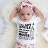 ill have a bottle of your finest house white, Funny baby gift, funny baby clothes, funny baby bib, funny baby shower gifts, funny baby grow, baby bibs, baby bibs newborn, 
