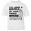ill have a bottle of your finest house white, Funny baby gift, funny baby clothes, funny baby bib, funny baby shower gifts, funny baby grow, baby bibs, baby bibs newborn, 