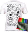 kids, children, eatsleepdoodle, eat sleep doodle, grafix, chlidrens, colour in t-shirt, art2colour, art 2 colour, splat planet, Butterflies, colouring, colour in, personalise, Magic, space, spaceship, rocket