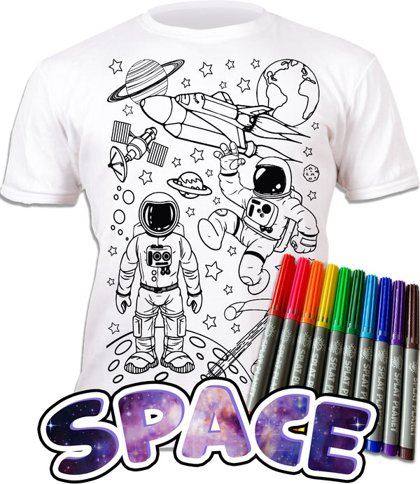 kids, children, eatsleepdoodle, eat sleep doodle, grafix, chlidrens, colour in t-shirt, art2colour, art 2 colour, splat planet, Butterflies, colouring, colour in, personalise, Magic, space, spaceship, rocket
