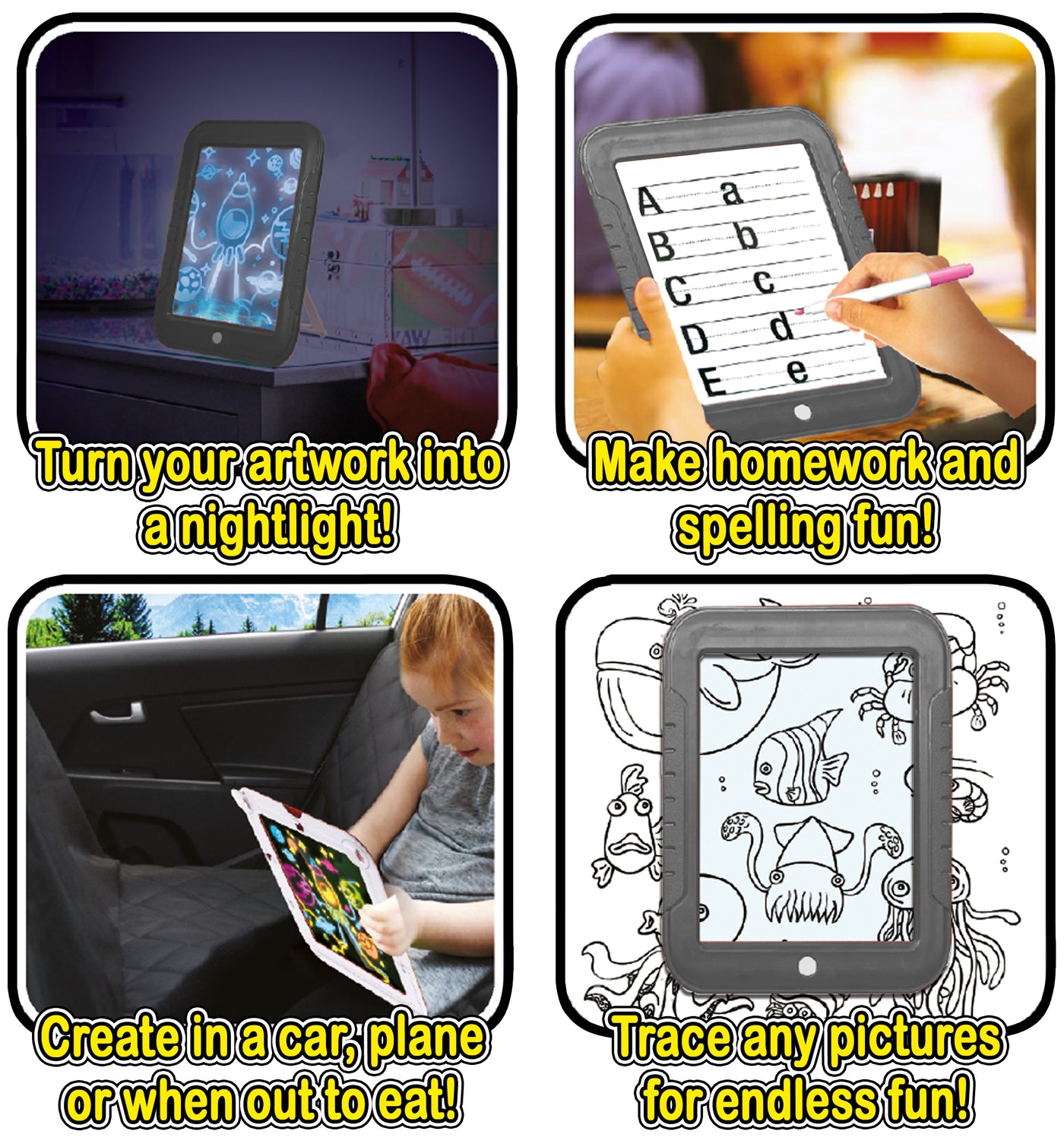 SPLAT BOARD | NEON GLOW BOARD | MAGIC DRAWING PAD