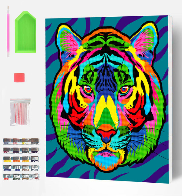High Quality Tiger 5D Diamond Art Painting Kits