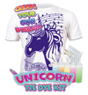 Tie Dye Kit, Vibrant Tie Dye T Shirt, magic Tie Dye kit, Unicorn T shirt, kids tie dye kit, kids tie dye t-shirt, unicorn t-shirt for girls, create your own t-shirt, Unicorn gifts for girls, Unicorn T-shirt