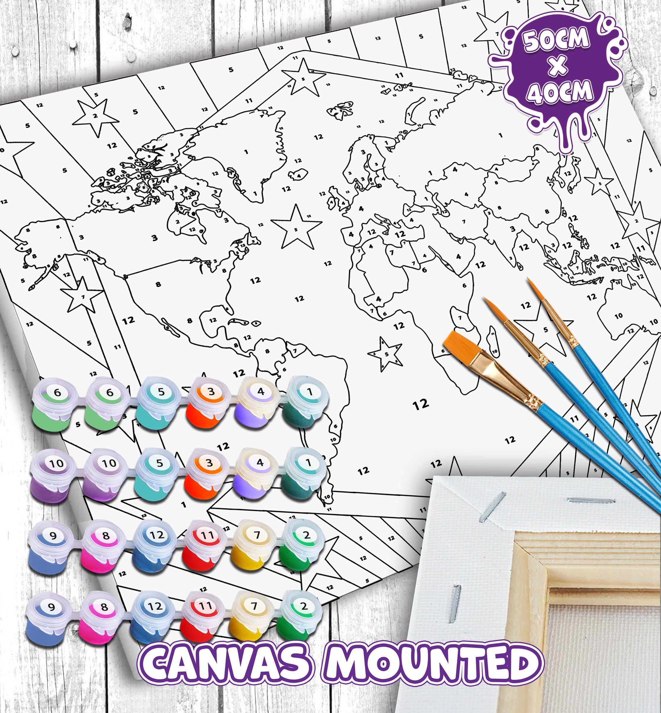 World map paint by number, world map painting, world map painting for kids, world map painting easy, world map painting by numbers uk, work map painting set, washable acrylic paints, world map gifts, paint by number on canvas, paint by numbers ready for wall mounting, paint by numbers for kids, paint by numbers for beginners, paint by numbers for children, paint by numbers with frame, world map canvas, world map wall art, world map poster for kids