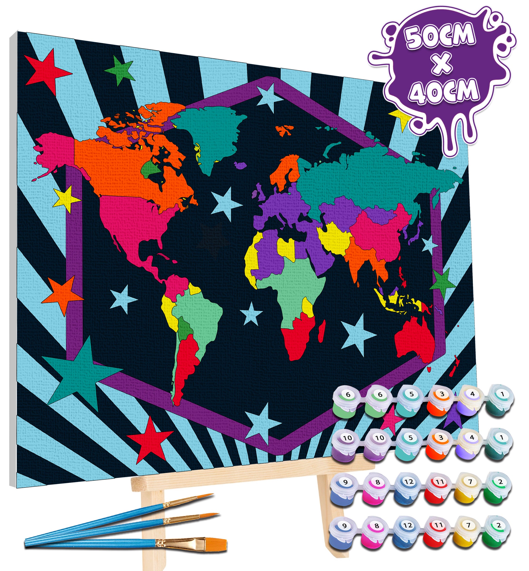 World map paint by number, world map painting, world map painting for kids, world map painting easy, world map painting by numbers uk, work map painting set, washable acrylic paints, world map gifts, paint by number on canvas, paint by numbers ready for wall mounting, paint by numbers for kids, paint by numbers for beginners, paint by numbers for children, paint by numbers with frame, world map canvas, world map wall art, world map poster for kids, framed paint by numbers